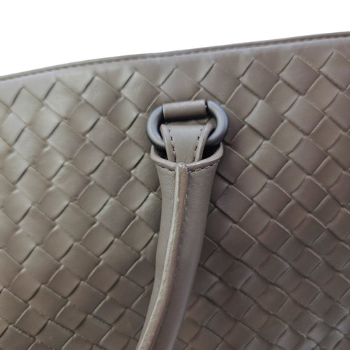 Briefcase Grey Top Handle Bag in Nappa Leather Ruthenium hardware CL2606-21807 11