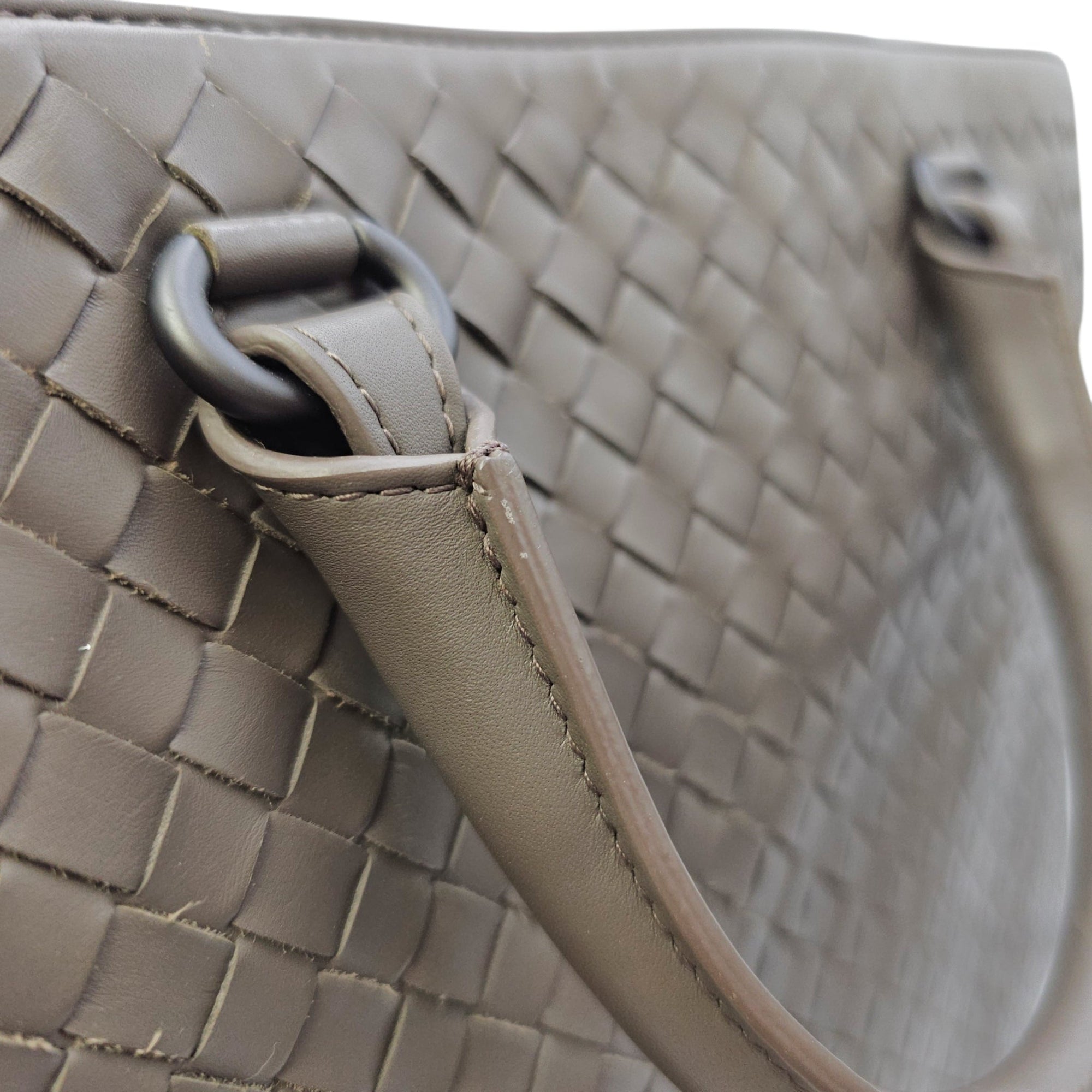 Briefcase Grey Top Handle Bag in Nappa Leather Ruthenium hardware CL2606-21807 12