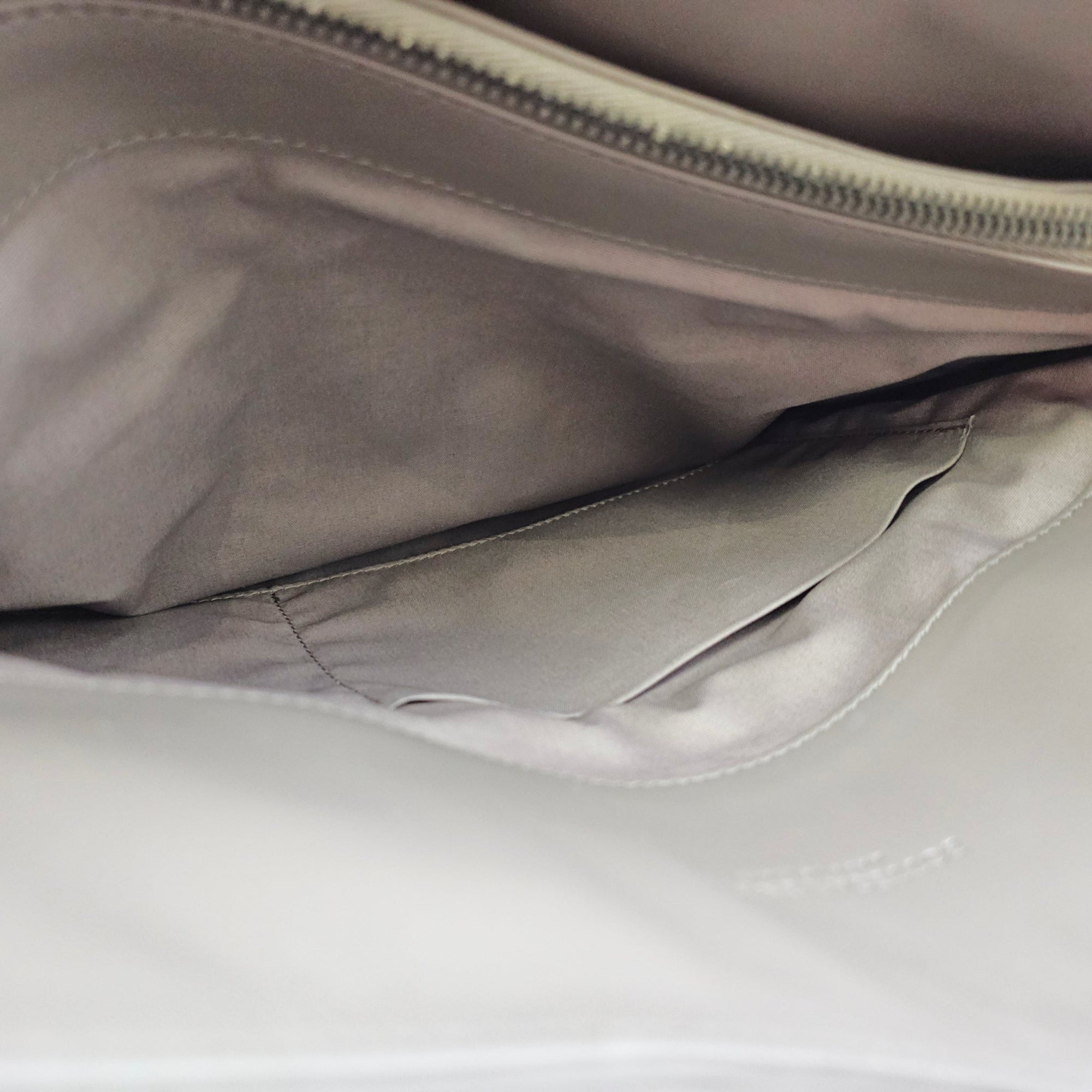 Briefcase Grey Top Handle Bag in Nappa Leather Ruthenium hardware CL2606-21807 14