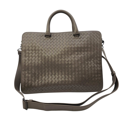 Briefcase Grey Top Handle Bag in Nappa Leather Ruthenium hardware CL2606-21807 15