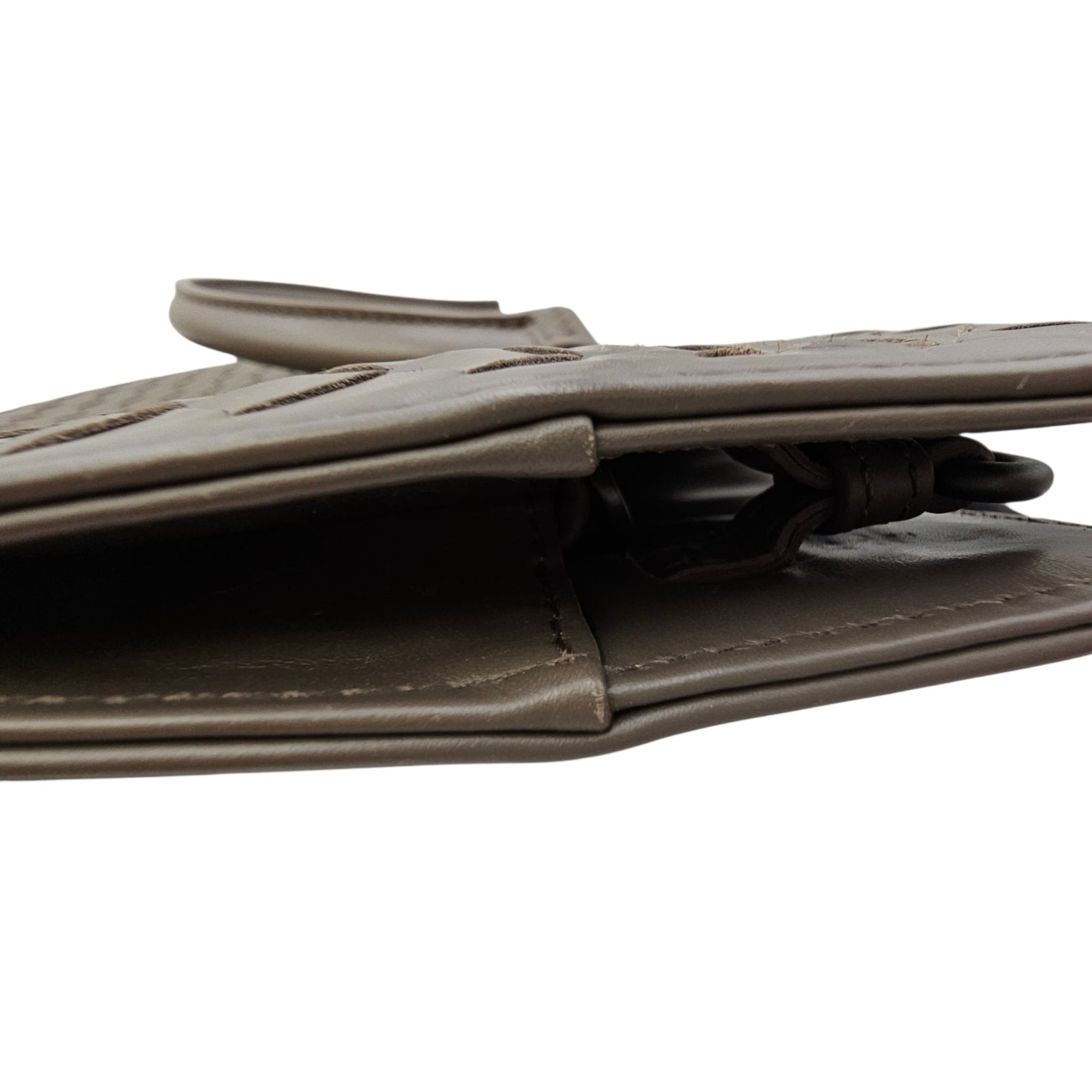 Briefcase Grey Top Handle Bag in Nappa Leather Ruthenium hardware CL2606-21807 16