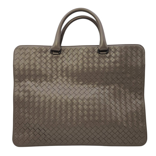 Briefcase Grey Top Handle Bag in Nappa Leather Ruthenium hardware CL2606-21807 2