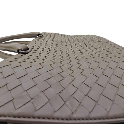 Briefcase Grey Top Handle Bag in Nappa Leather Ruthenium hardware CL2606-21807 7