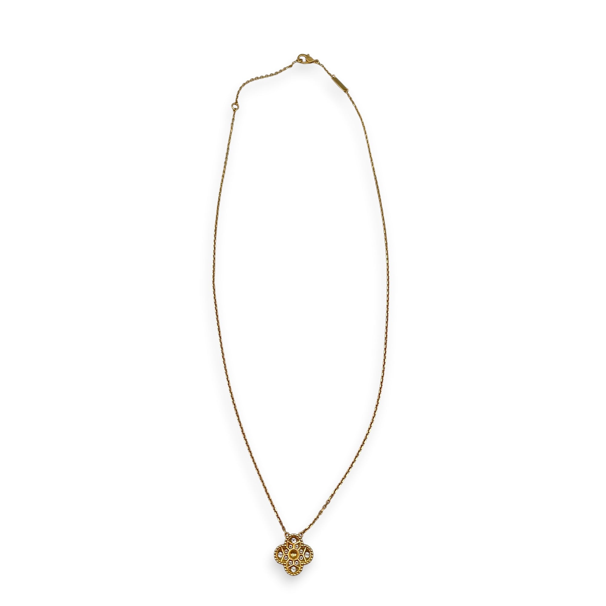 Vintage Alhambra Pendant, Diamond Necklace CL2606-21808 2
