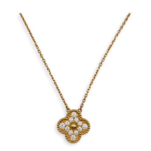 Vintage Alhambra Pendant, Diamond Necklace CL2606-21808 3