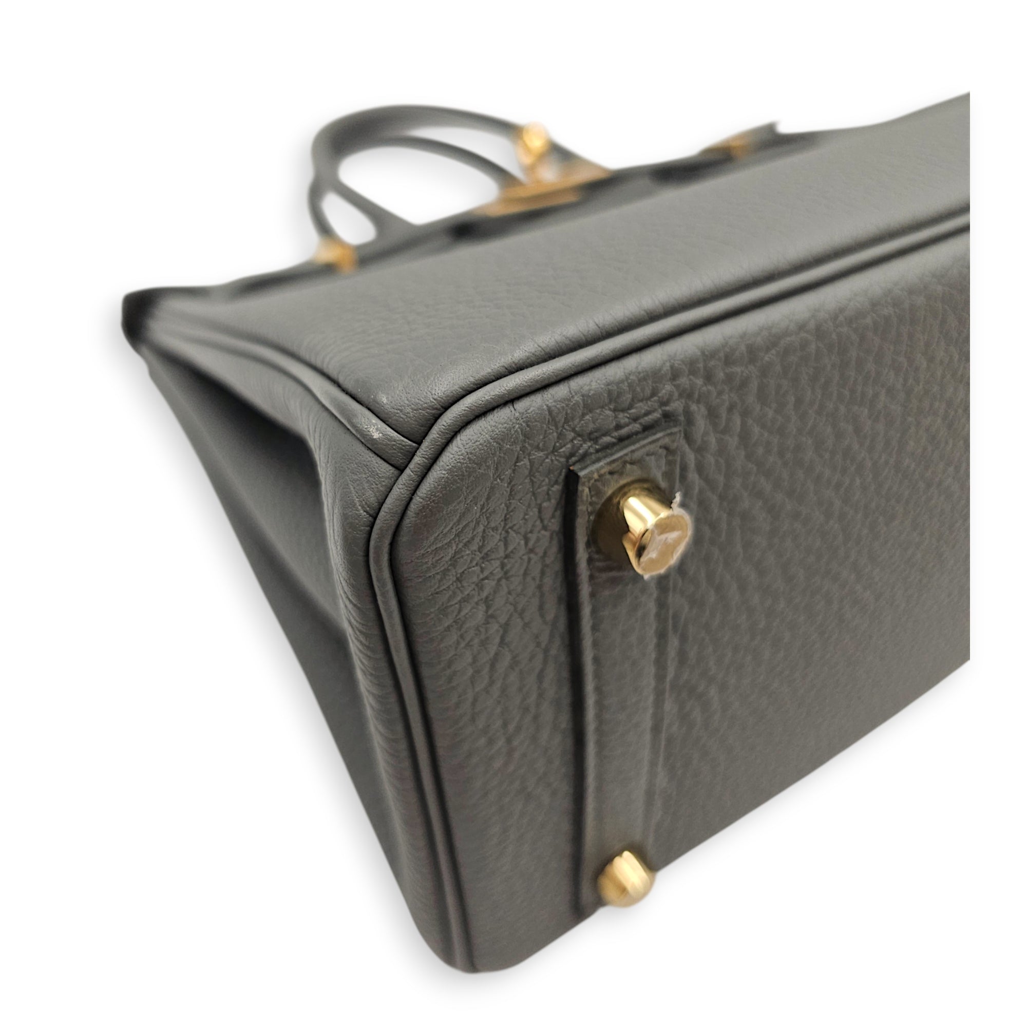 Birkin 25 Vert Amande  in Togo Gold hardware CL2606-21813 8