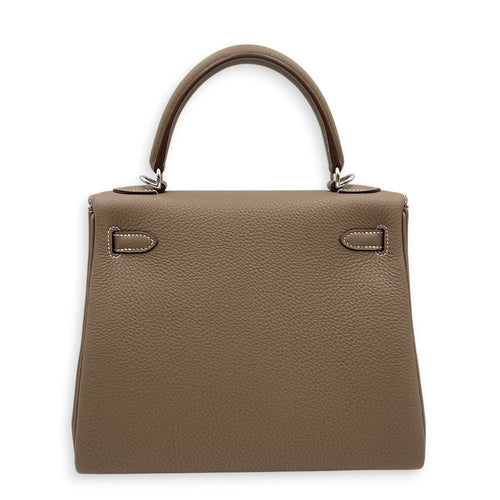 Kelly 25 Etoupe in Togo Palladium hardware CL2606-21814 2