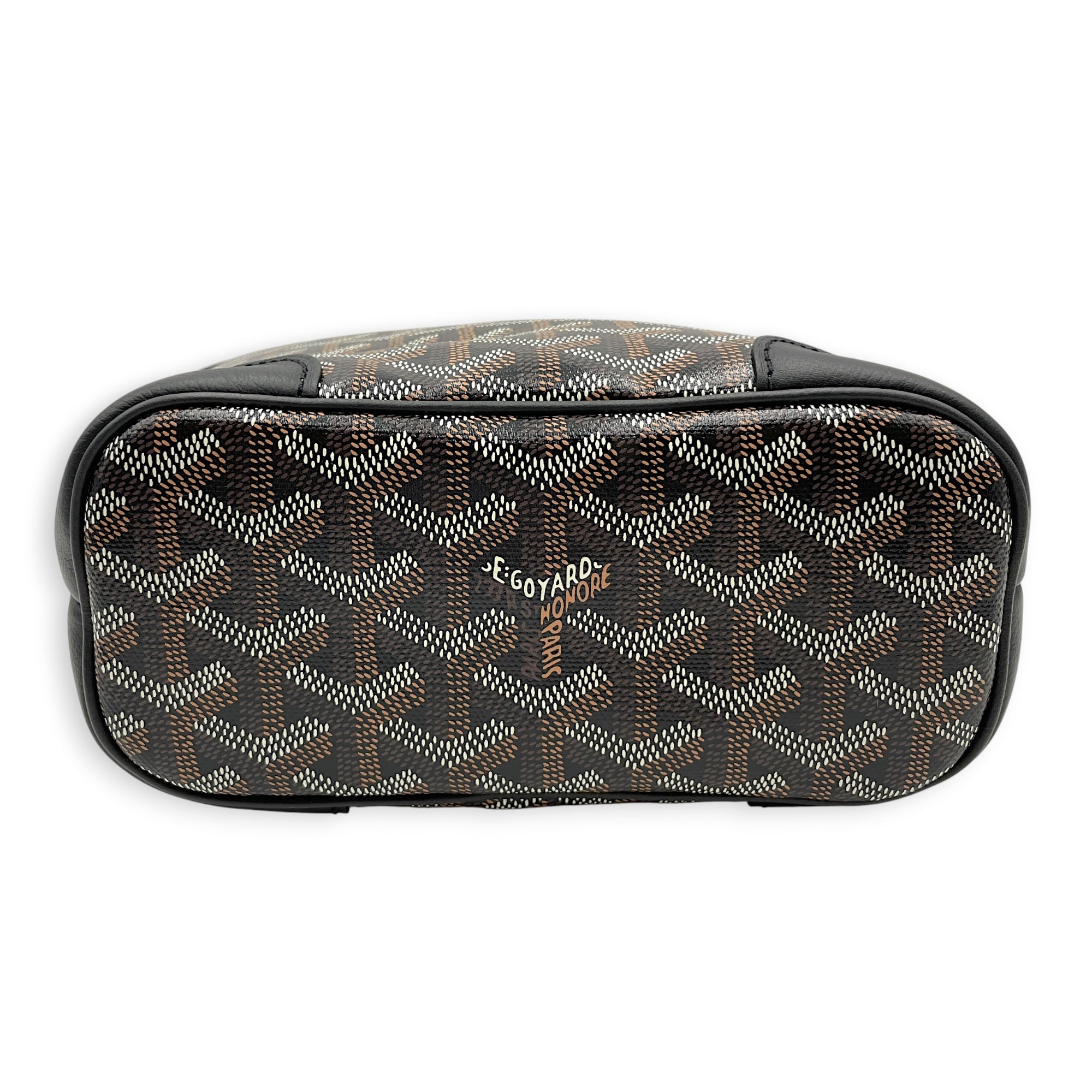 Mini Beluga Black Crossbody Bag in Canvas Silver hardware CL2606-21820 3
