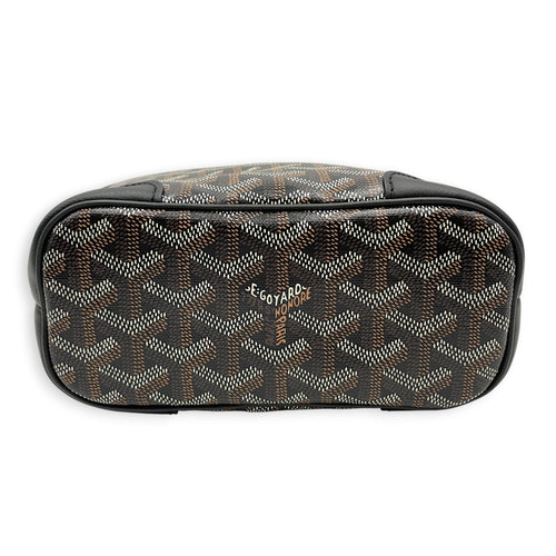 Mini Beluga Black Crossbody Bag in Canvas Silver hardware CL2606-21820 3