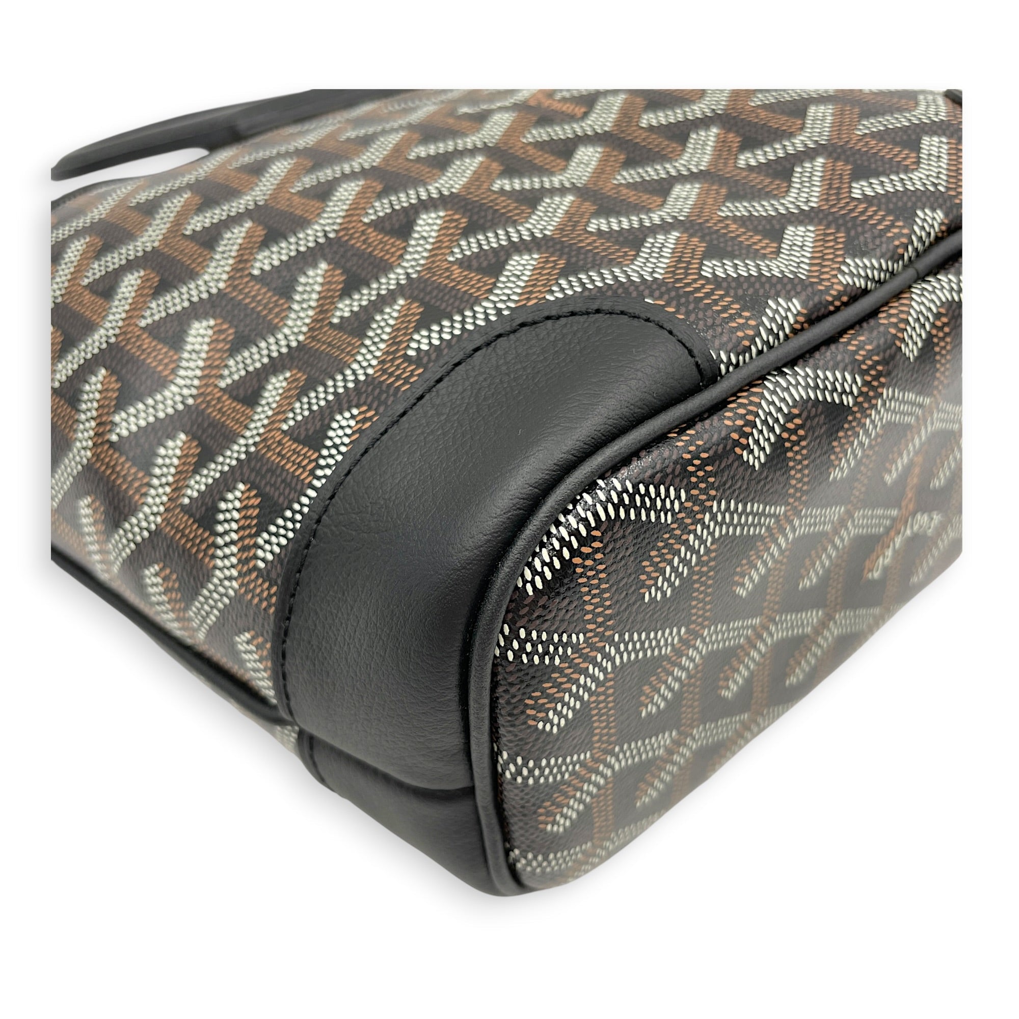 Mini Beluga Black Crossbody Bag in Canvas Silver hardware CL2606-21820 9