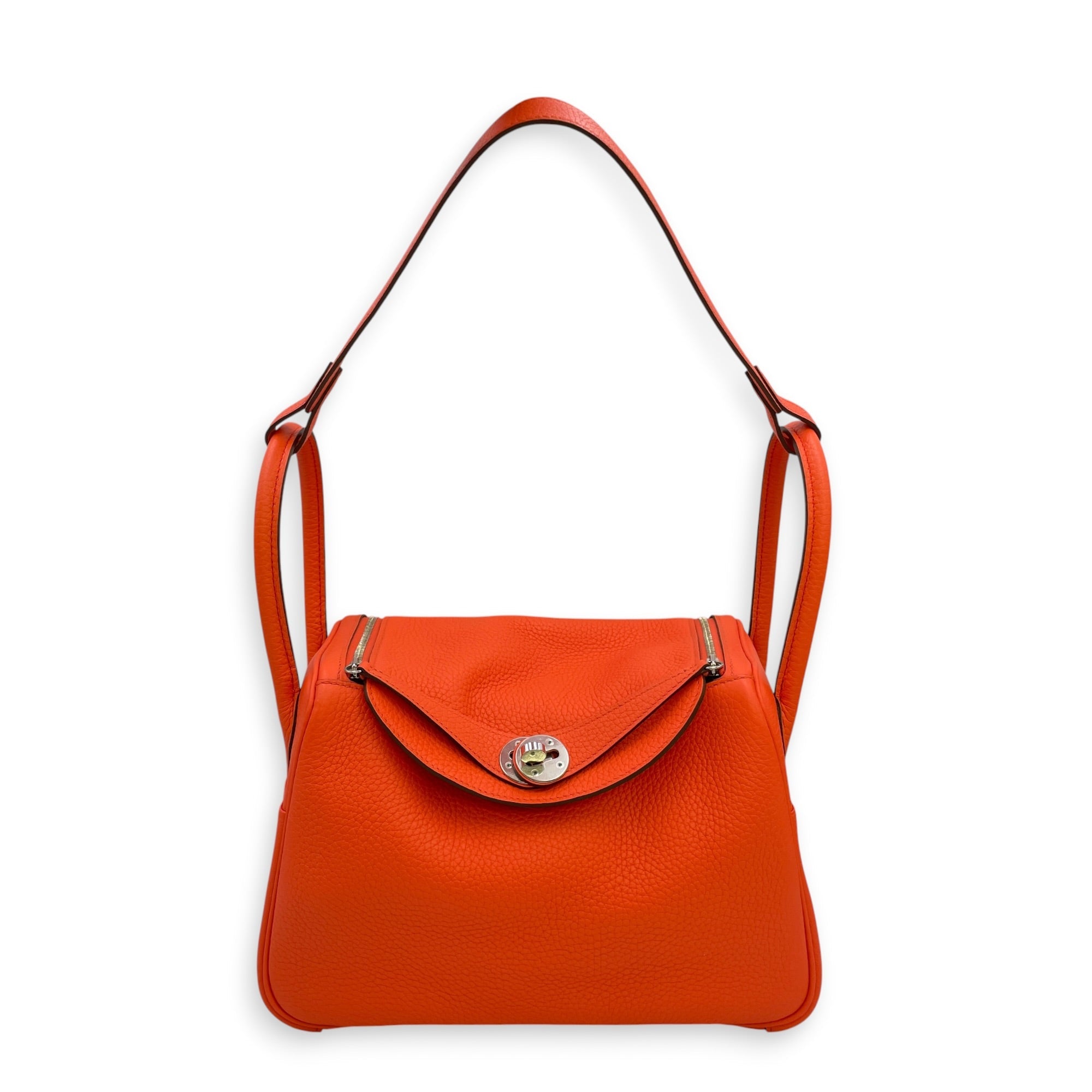 Lindy 26 Orange Poppy  in Clemence Palladium hardware CL2606-21822 9