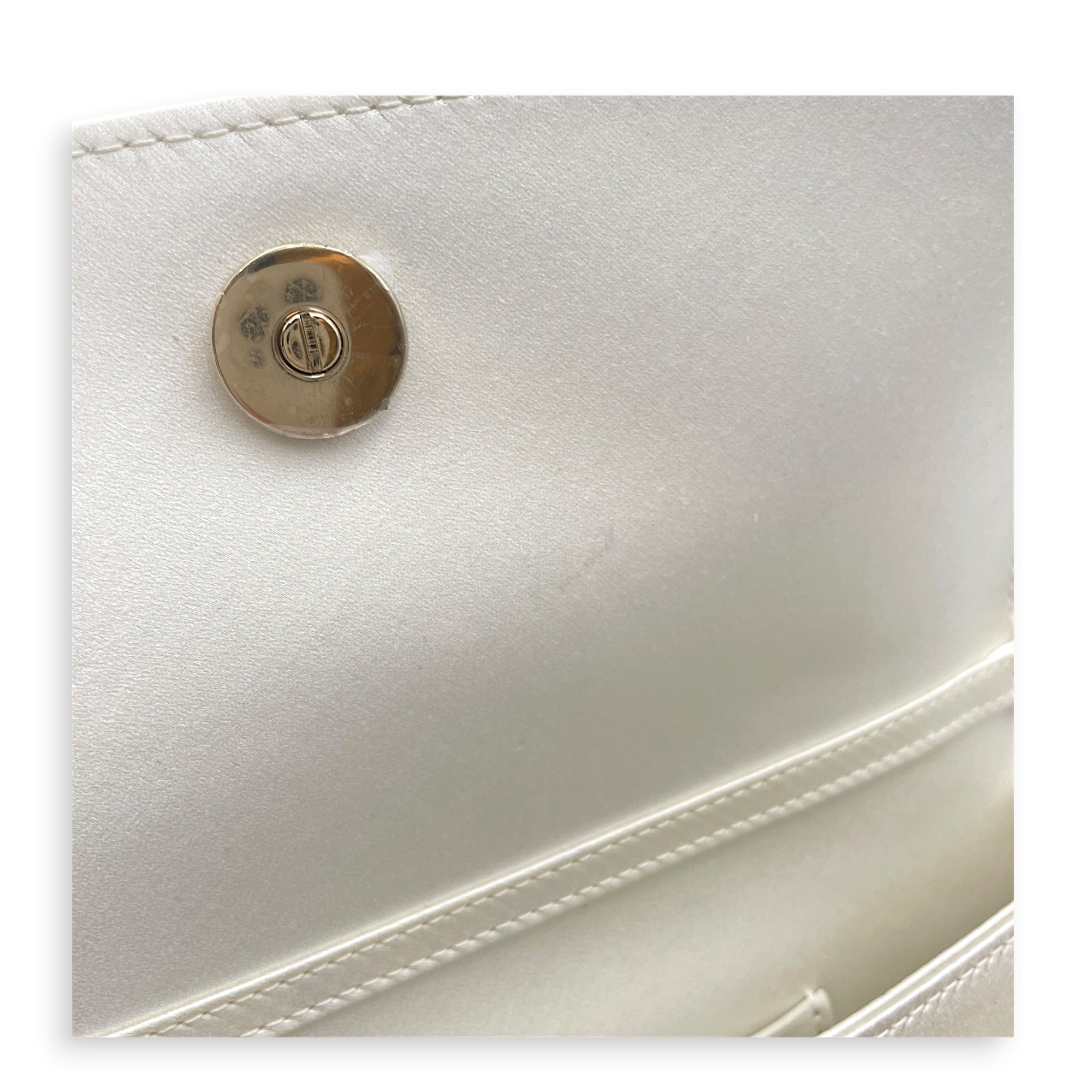 My Dior Mini White Crossbody Bag in Silk Gold hardware CL2606-21827 9