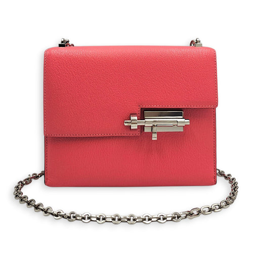 Verrou Chaine Mini Rose Azalee in Chevre Mysore Palladium hardware CL2606-21828 13