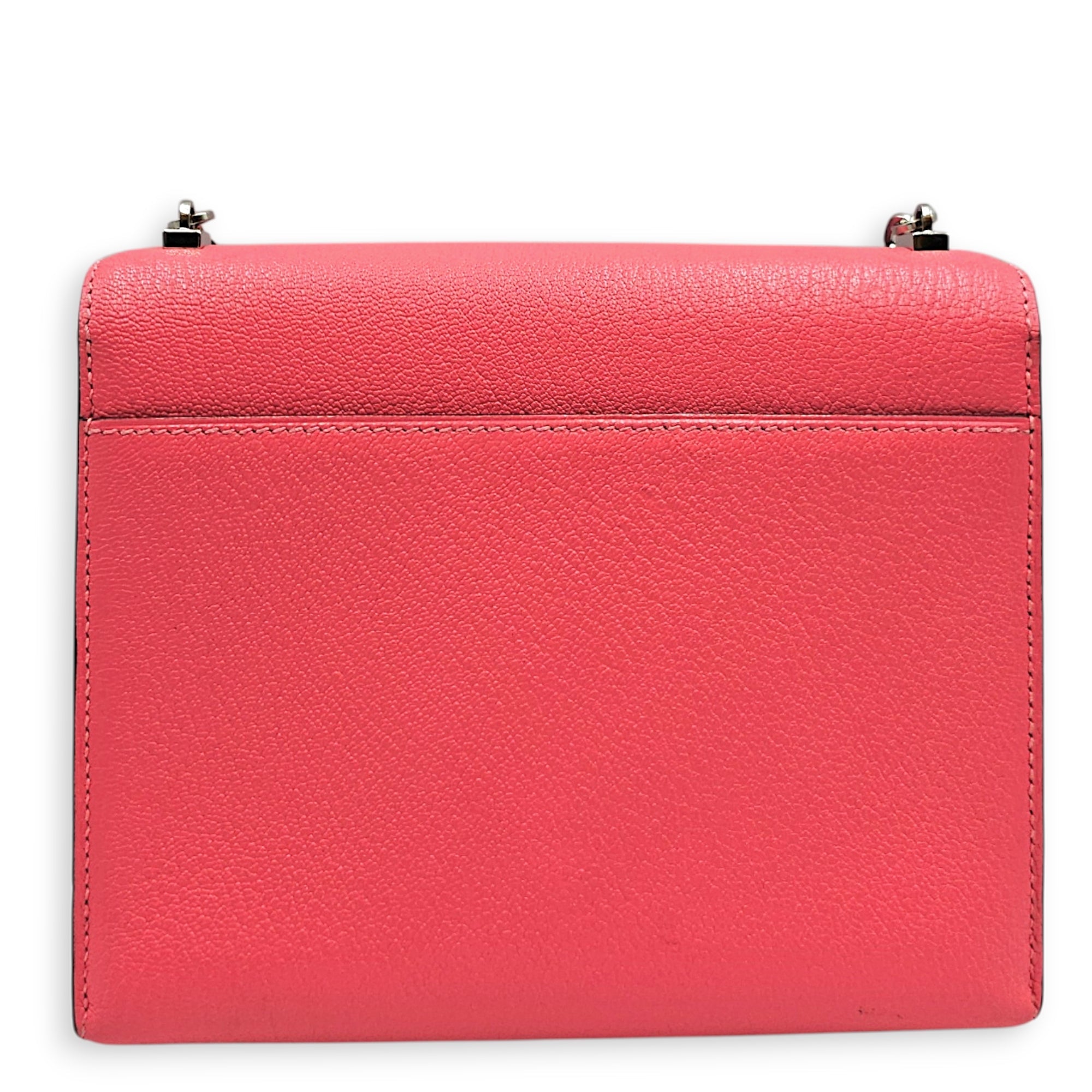 Verrou Chaine Mini Rose Azalee in Chevre Mysore Palladium hardware CL2606-21828 2