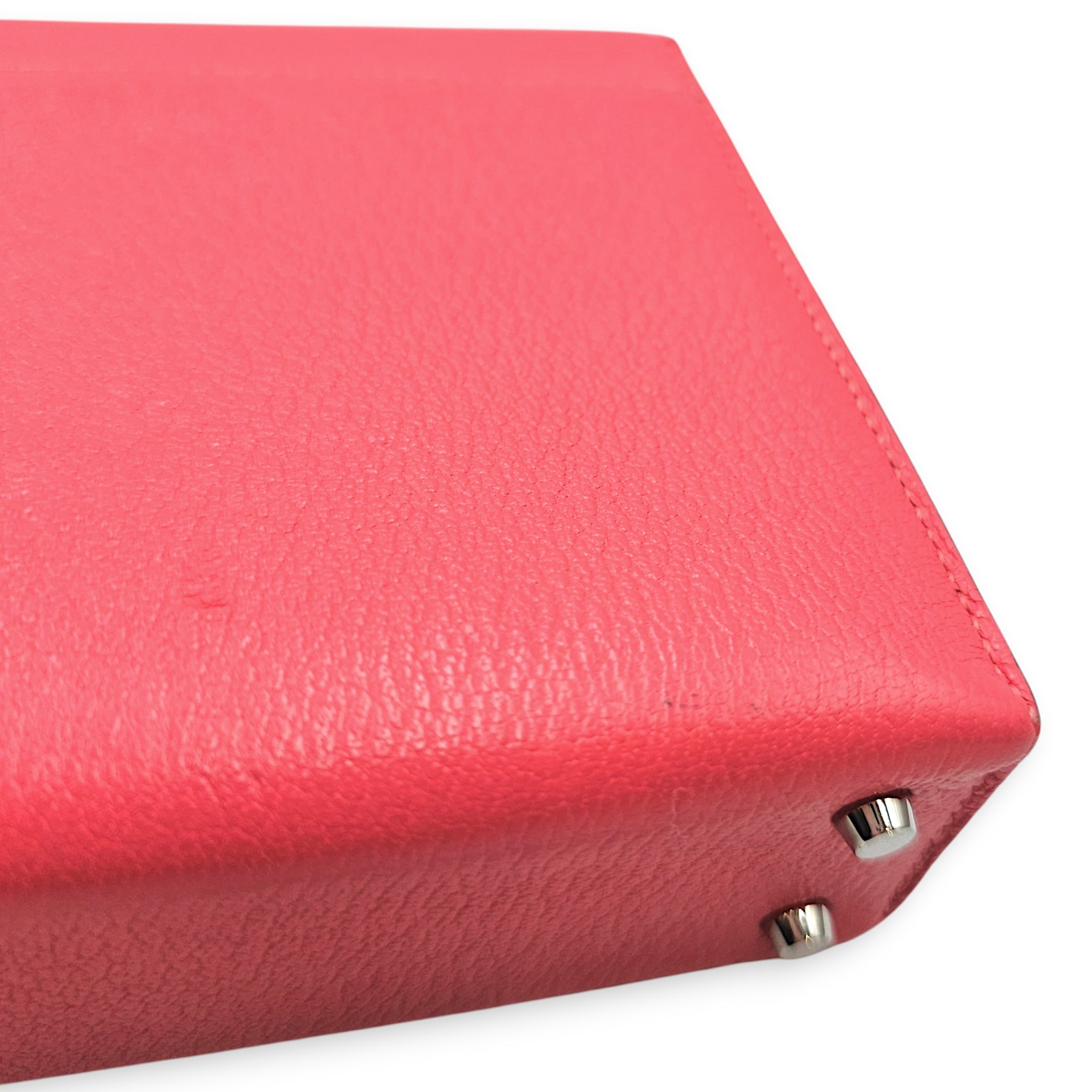 Verrou Chaine Mini Rose Azalee in Chevre Mysore Palladium hardware CL2606-21828 8