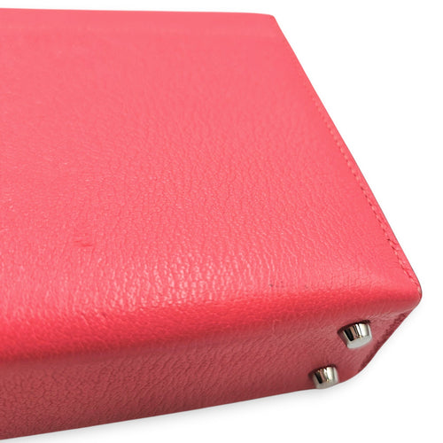 Verrou Chaine Mini Rose Azalee in Chevre Mysore Palladium hardware CL2606-21828 8