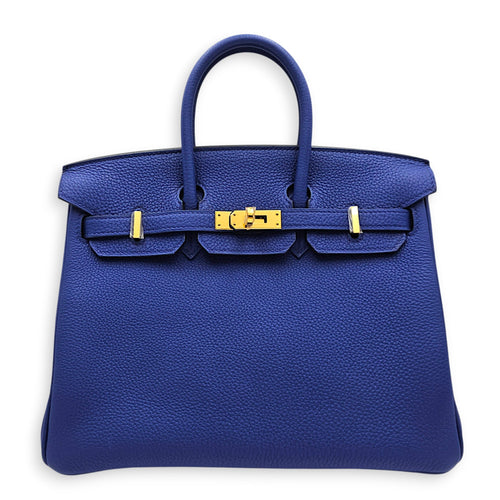 Birkin 25 Blue Electric  in Togo Gold hardware CL2606-21844 1