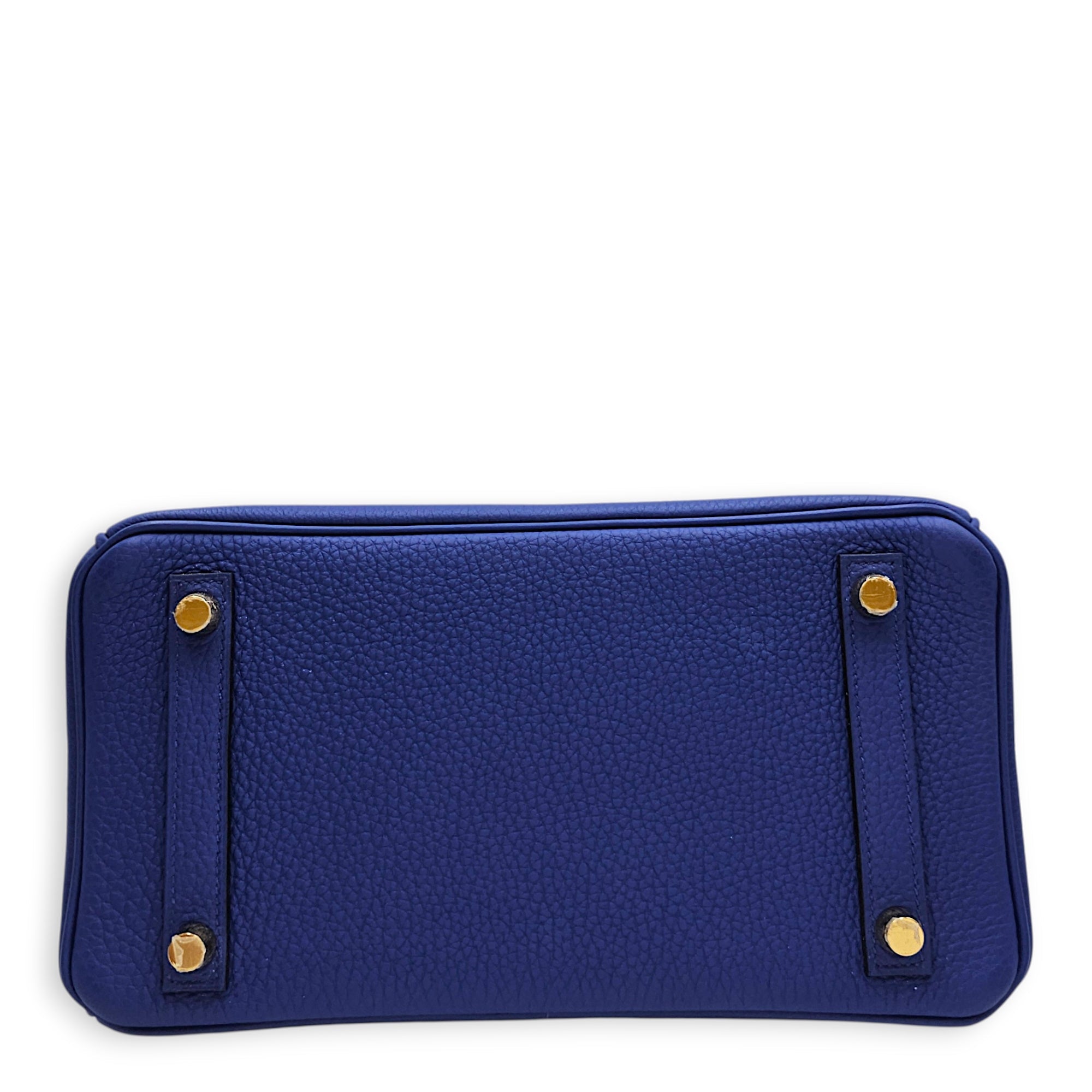 Birkin 25 Blue Electric  in Togo Gold hardware CL2606-21844 5