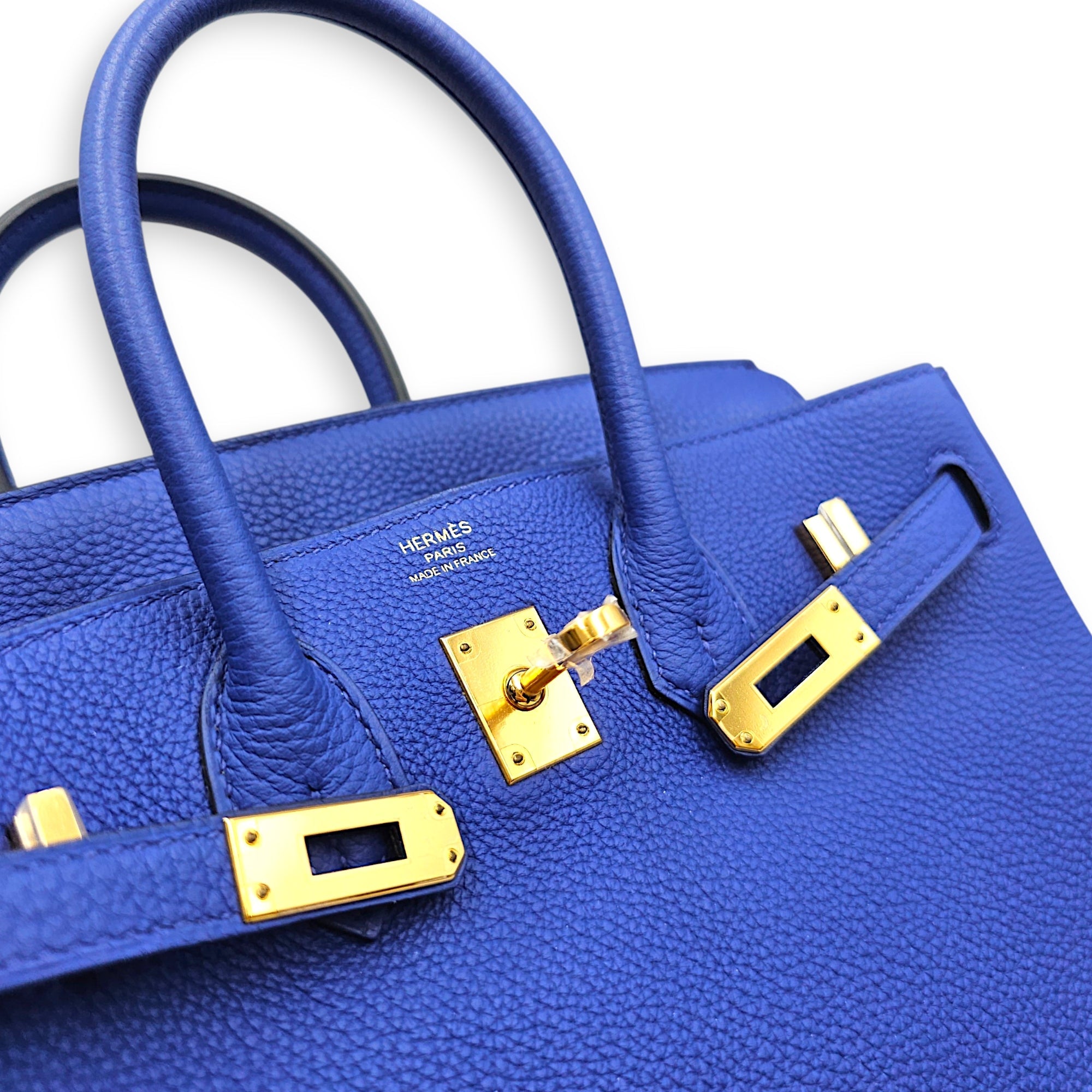 Birkin 25 Blue Electric  in Togo Gold hardware CL2606-21844 9