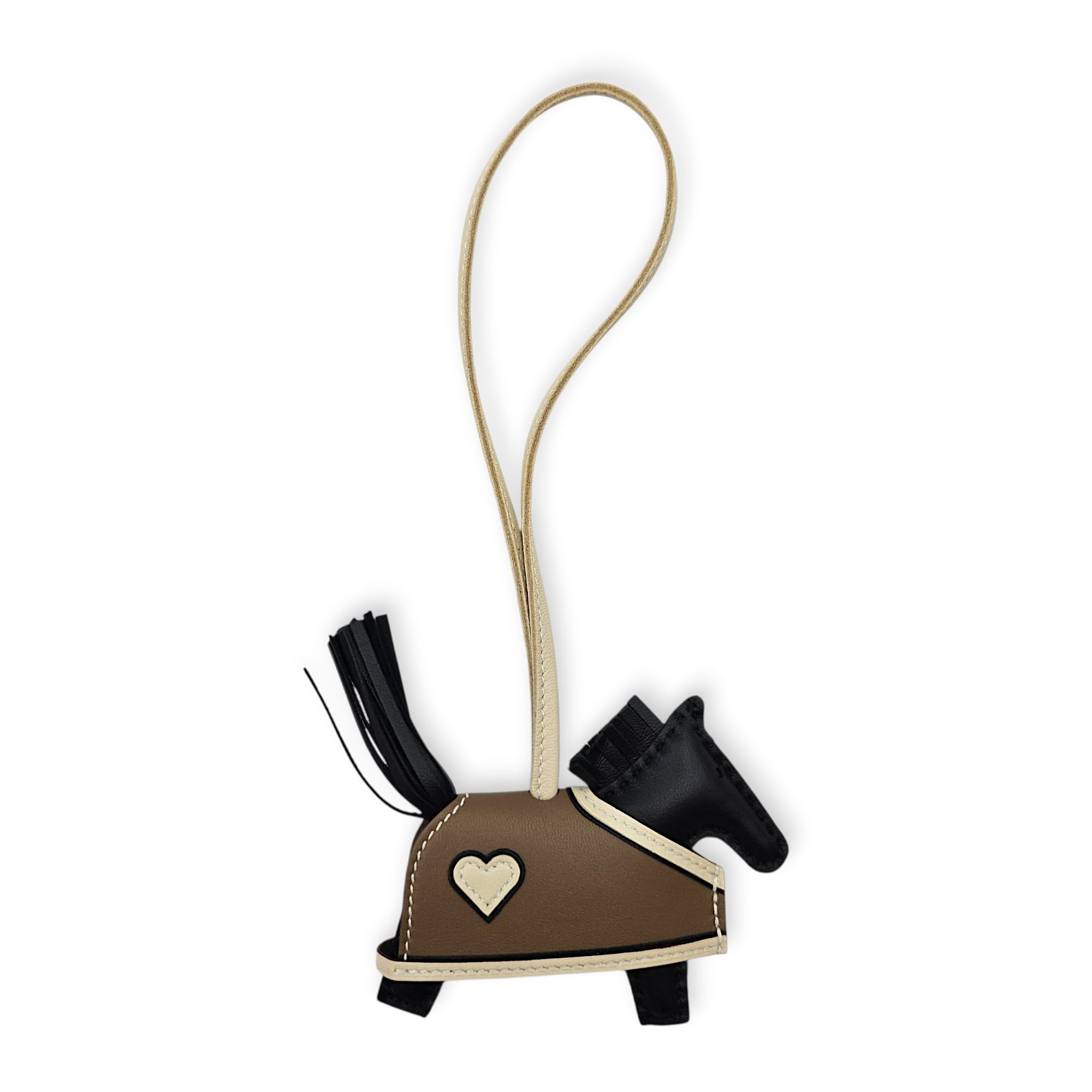 Rodeo Robeo PM Etoupe/Noir/Craie Bag Accessory in Swift CL2606-21848 2