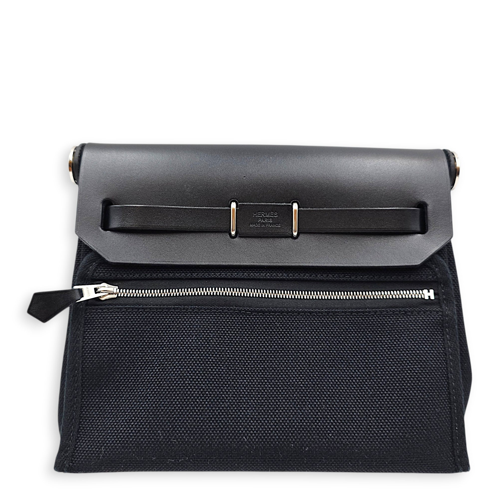 Herbag 20 Black in Vache Hunter/Toile Palladium hardware CL2606-21849 2
