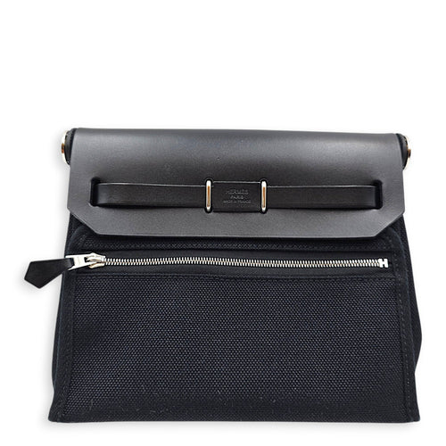 Herbag 20 Black in Vache Hunter/Toile Palladium hardware CL2606-21849 2