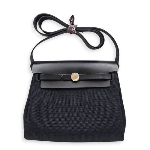 Herbag 20 Black in Vache Hunter/Toile Palladium hardware CL2606-21849 8