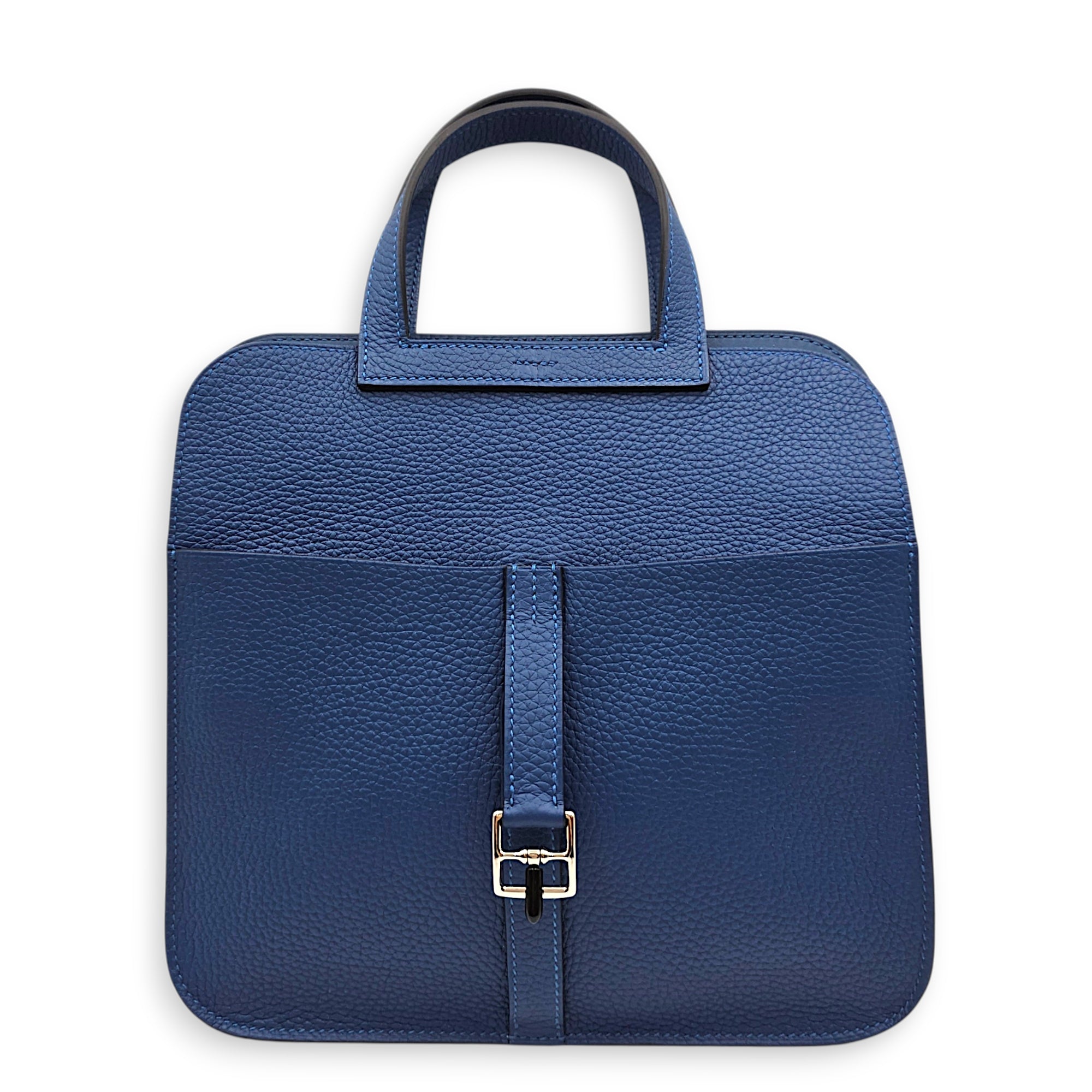 Halzan 25 Blue Tie in Clemence Palladium hardware CL2606-21858 2