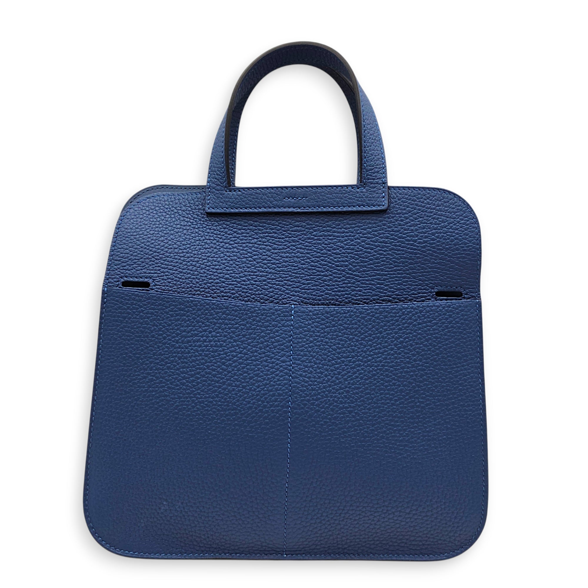Halzan 25 Blue Tie in Clemence Palladium hardware CL2606-21858 3