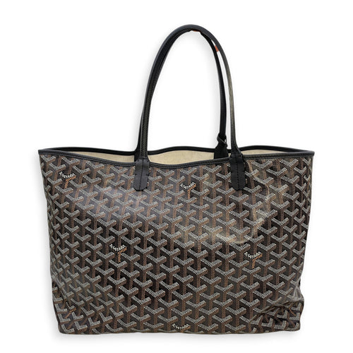 St Louis PM Black Tote Bag in Canvas Silver hardware CL2606-21860 1
