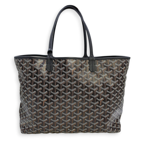 St Louis PM Black Tote Bag in Canvas Silver hardware CL2606-21860 2