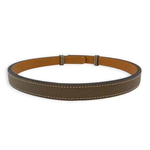 Kelly 18 Etoupe Belt in Epsom Rose Gold hardware CL2606-21871 2