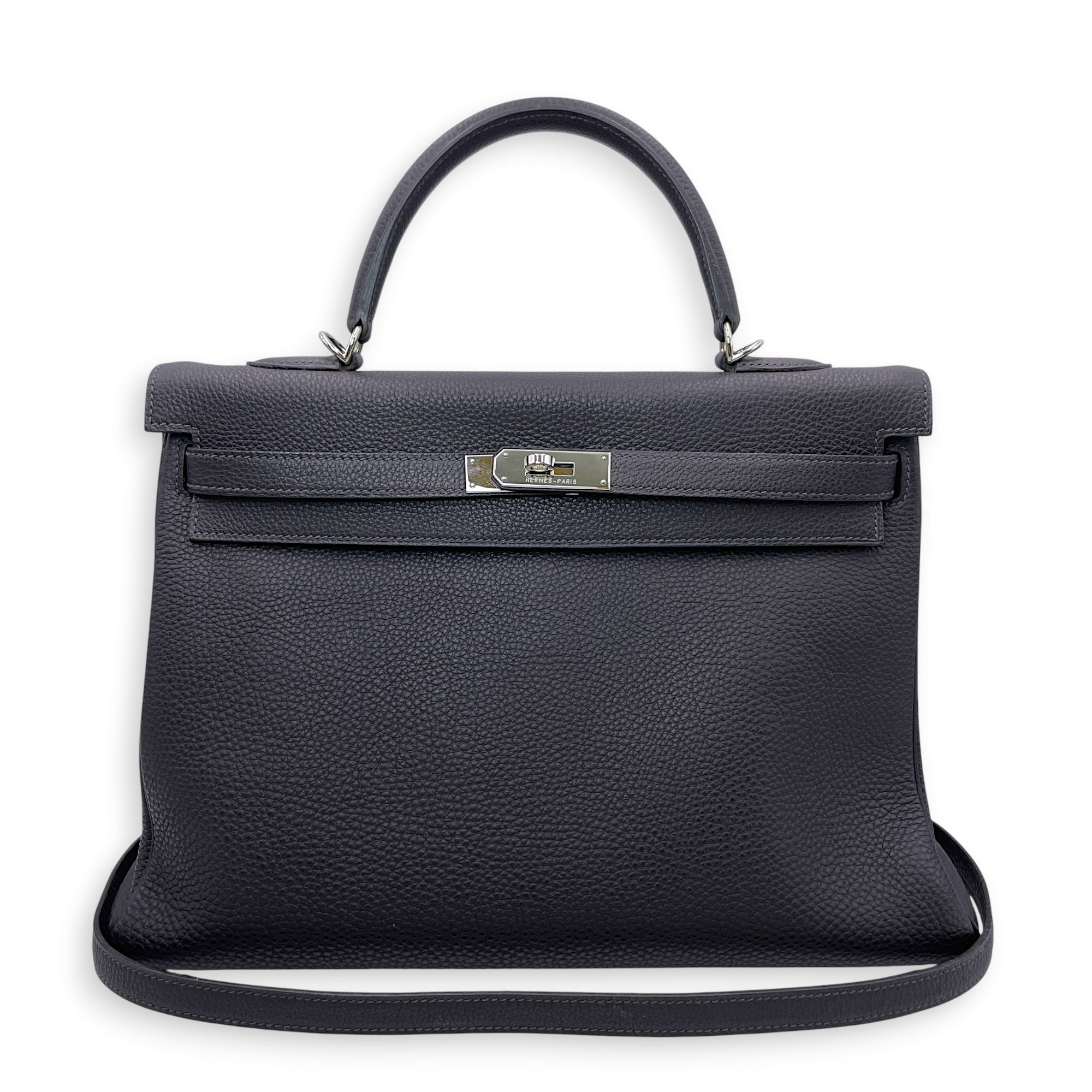 Kelly 35 Blue Indigo in Togo Palladium hardware CL2606-21873 12