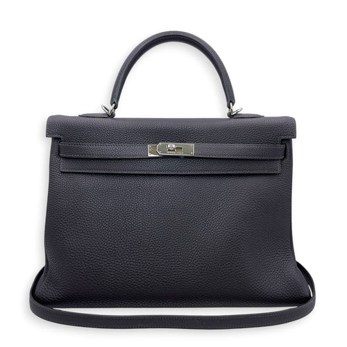 Kelly 35 Blue Indigo in Togo Palladium hardware CL2606-21873 12