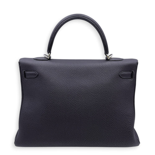 Kelly 35 Blue Indigo in Togo Palladium hardware CL2606-21873 5