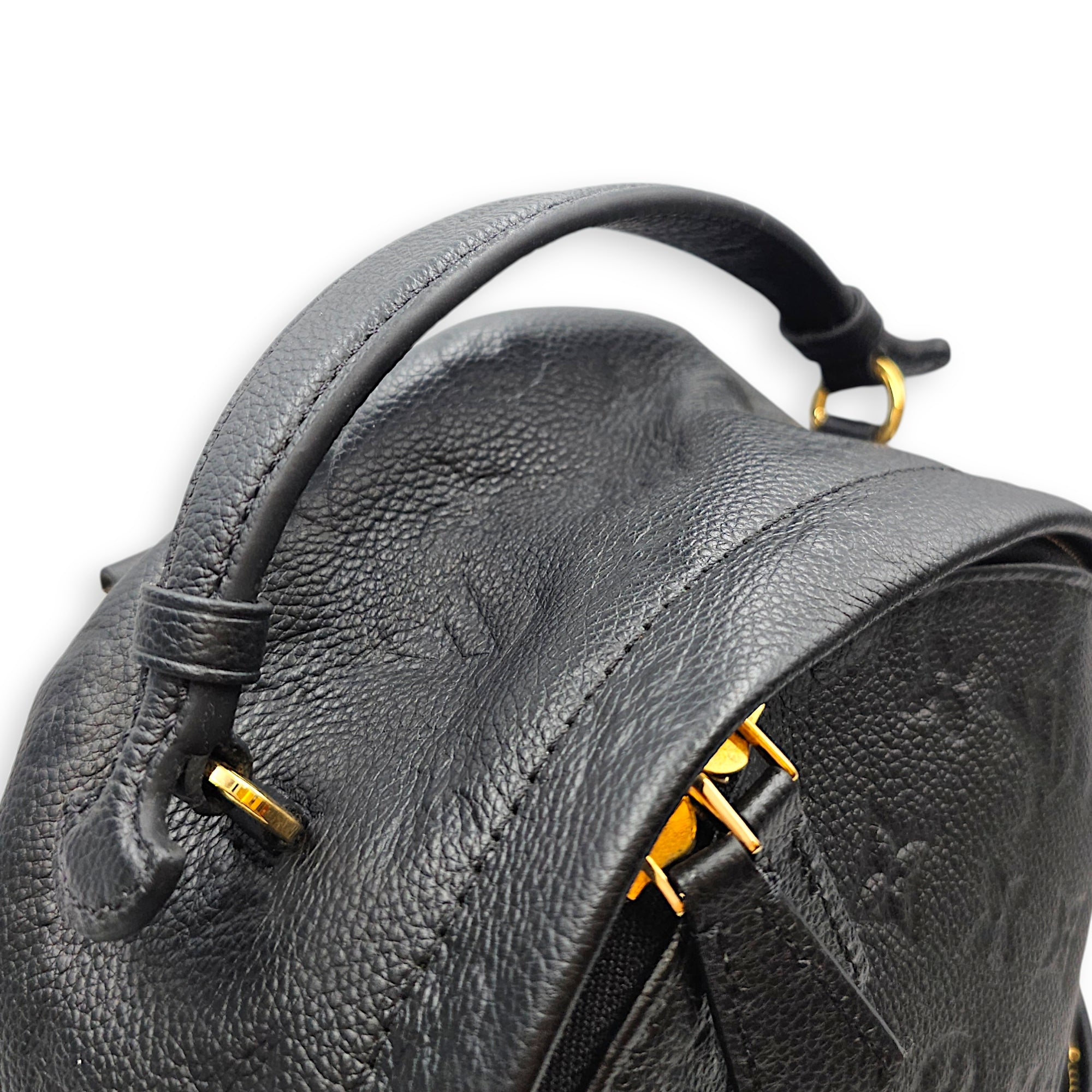 Monogram Sorbonne Black Backpack in Empreinte Leather Gold hardware CL2606-21874 10