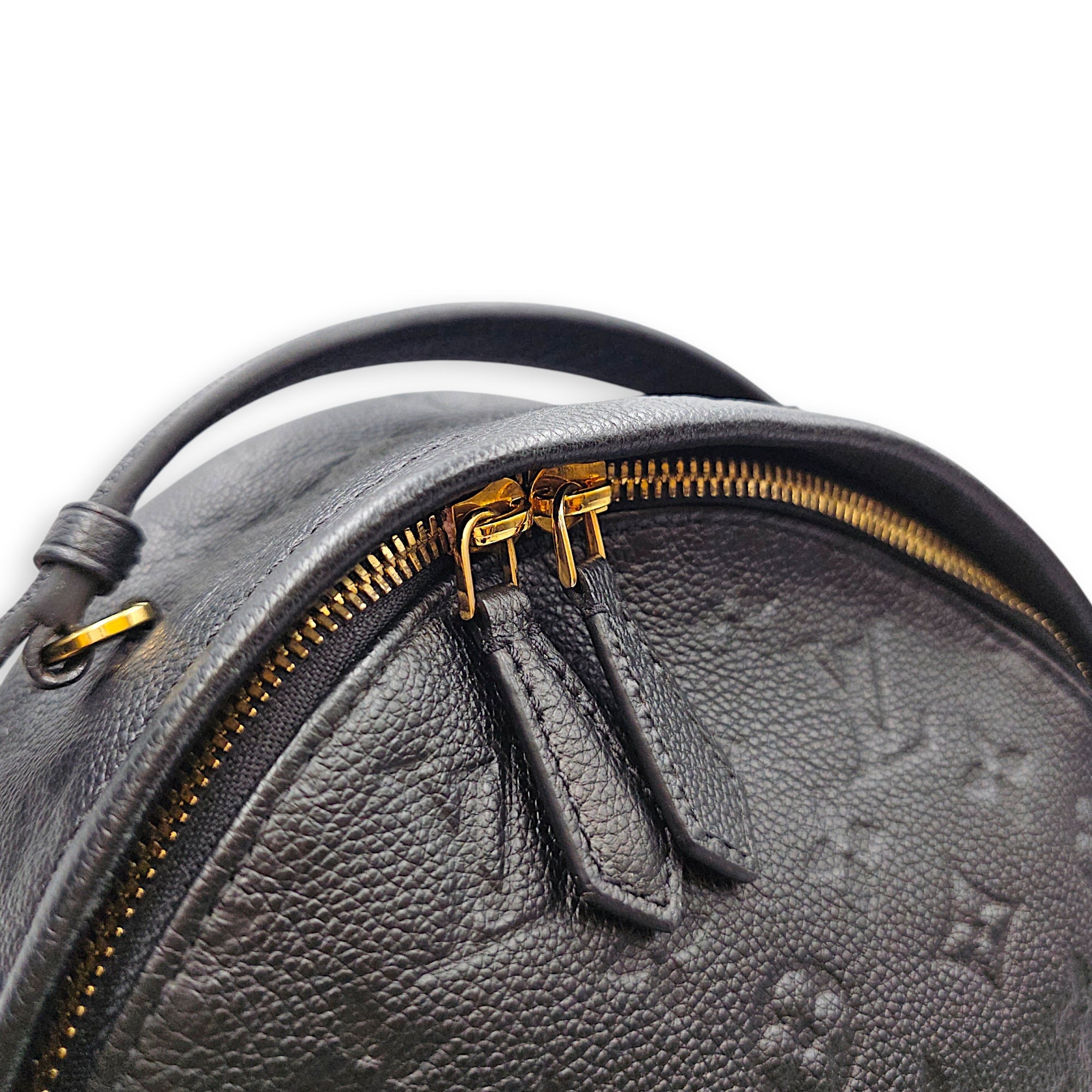 Monogram Sorbonne Black Backpack in Empreinte Leather Gold hardware CL2606-21874 11