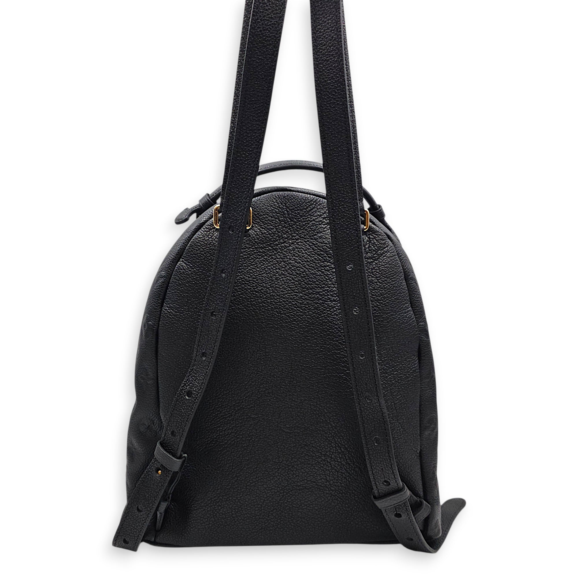 Monogram Sorbonne Black Backpack in Empreinte Leather Gold hardware CL2606-21874 3