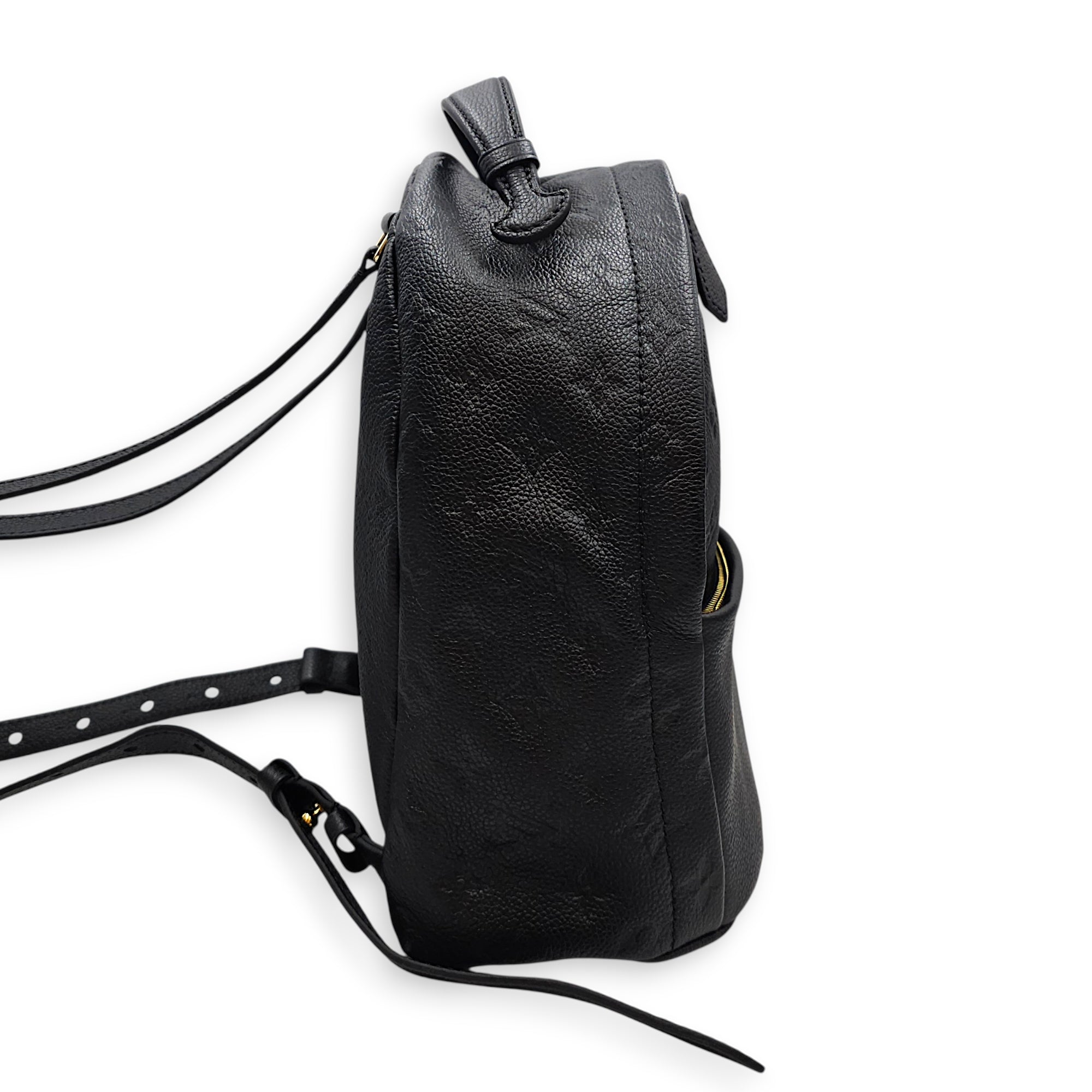 Monogram Sorbonne Black Backpack in Empreinte Leather Gold hardware CL2606-21874 4