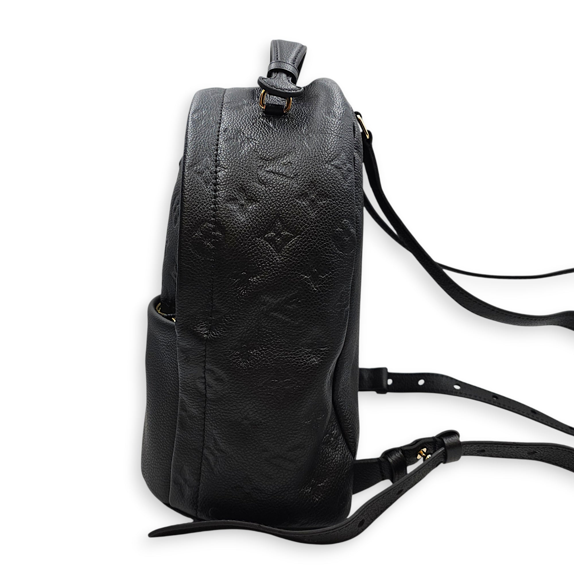 Monogram Sorbonne Black Backpack in Empreinte Leather Gold hardware CL2606-21874 5