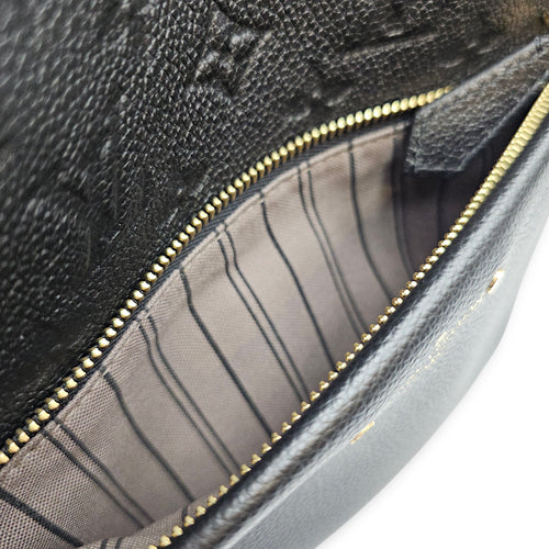 Monogram Sorbonne Black Backpack in Empreinte Leather Gold hardware CL2606-21874 8