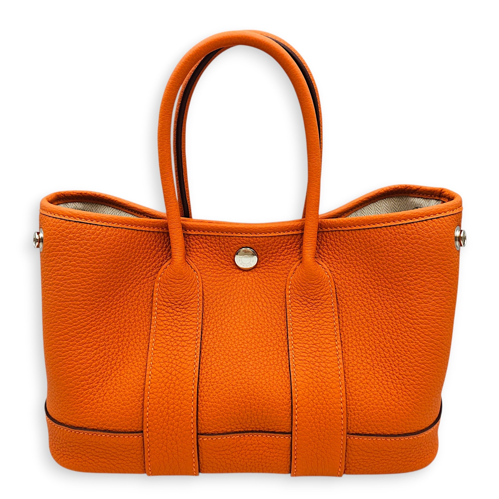 Neo Garden 23 Orange in Togo Palladium hardware CL2606-21877 2