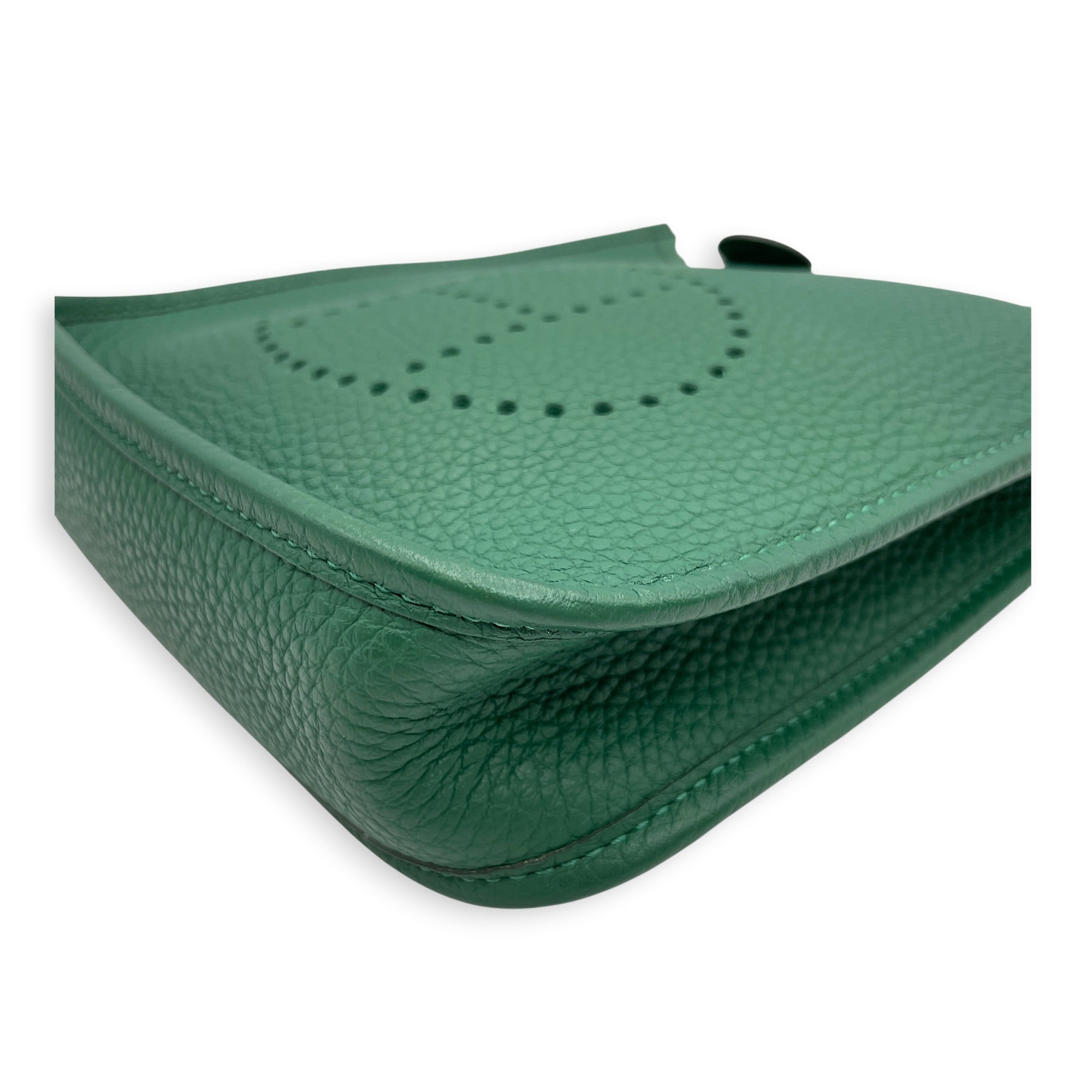 Evelyne (Short Strap) Mini Vert Moyen  in Clemence Gold hardware CL2606-21879 6
