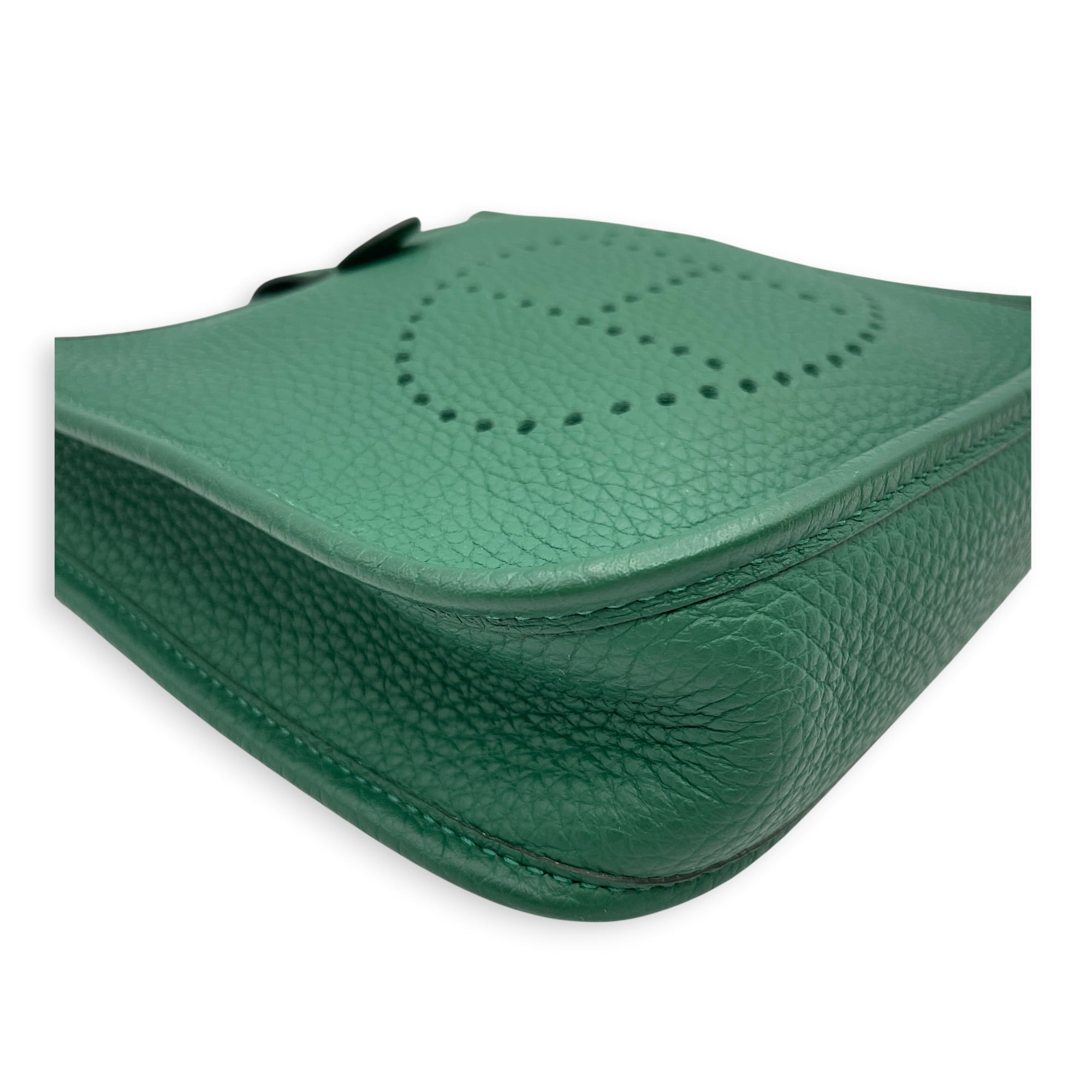 Evelyne (Short Strap) Mini Vert Moyen  in Clemence Gold hardware CL2606-21879 7