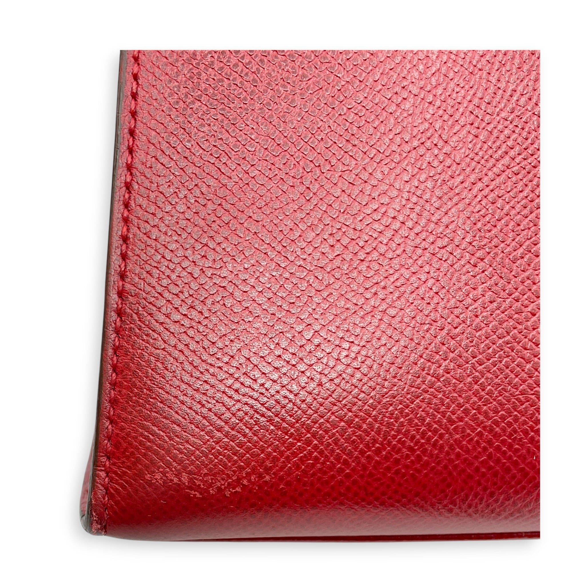 Sellier Kelly 28 Rouge Vif in Courchevel Gold hardware CL2606-21880 11