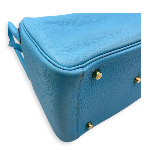 Lindy 30 Blue Du Nord in Clemence Gold hardware CL2606-21881 11