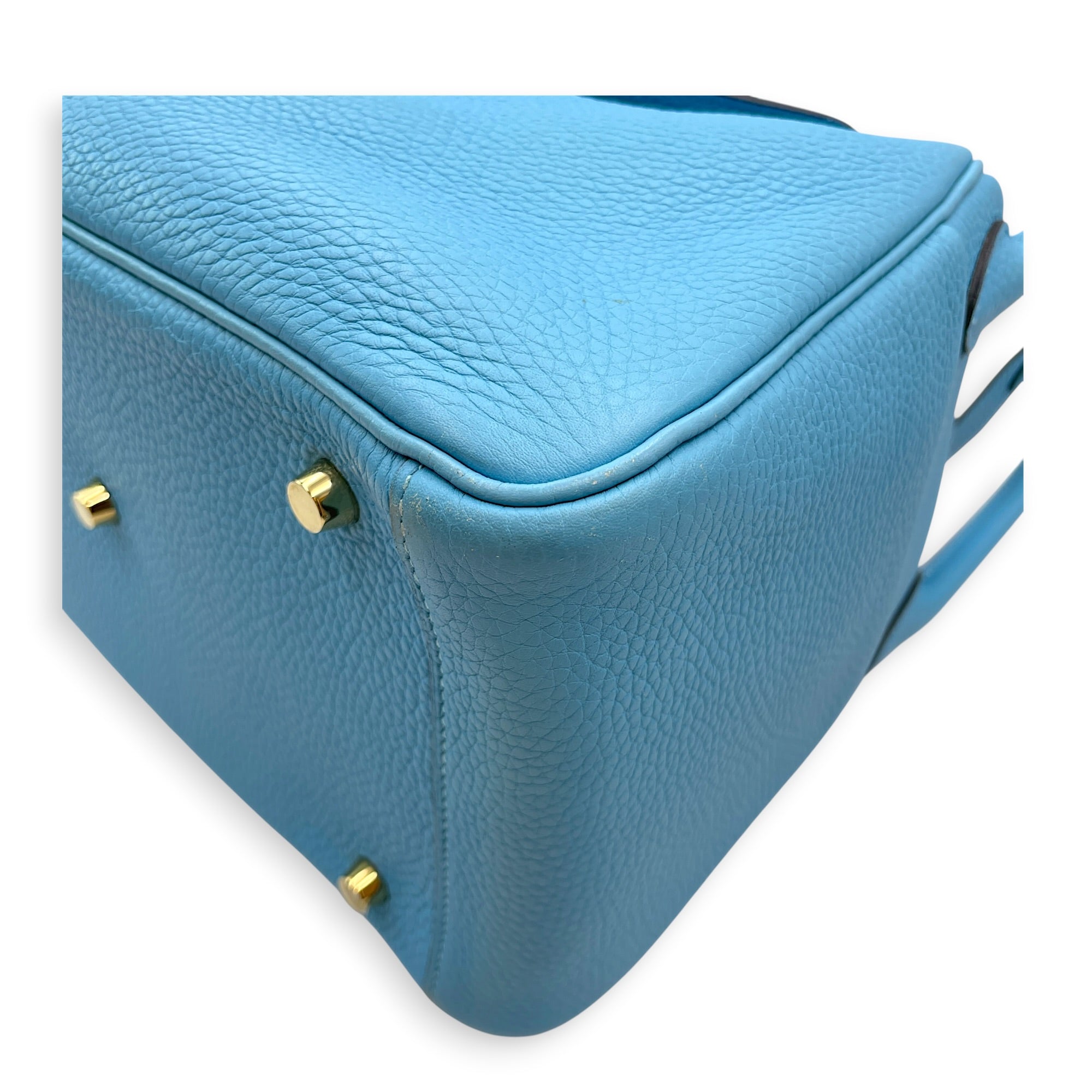 Lindy 30 Blue Du Nord in Clemence Gold hardware CL2606-21881 6
