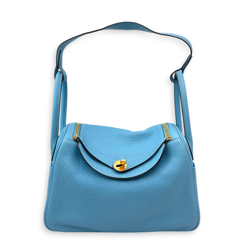 Lindy 30 Blue Du Nord in Clemence Gold hardware CL2606-21881 9
