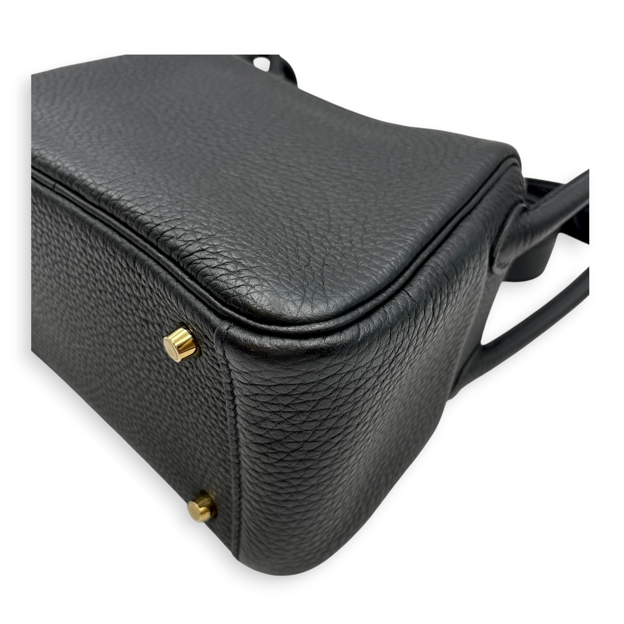 Lindy Mini Black in Clemence Gold hardware CL2606-21883 10