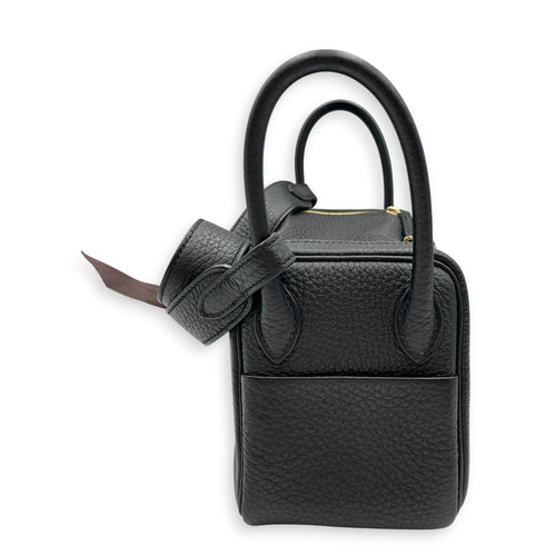 Lindy Mini Black in Clemence Gold hardware CL2606-21883 3